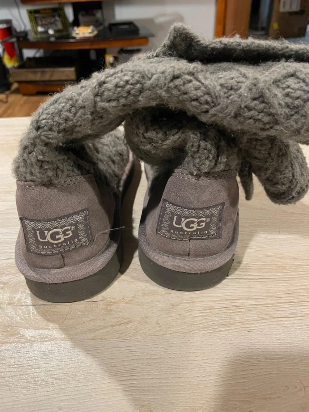 Kids Ugg Knit Buttoned Boots